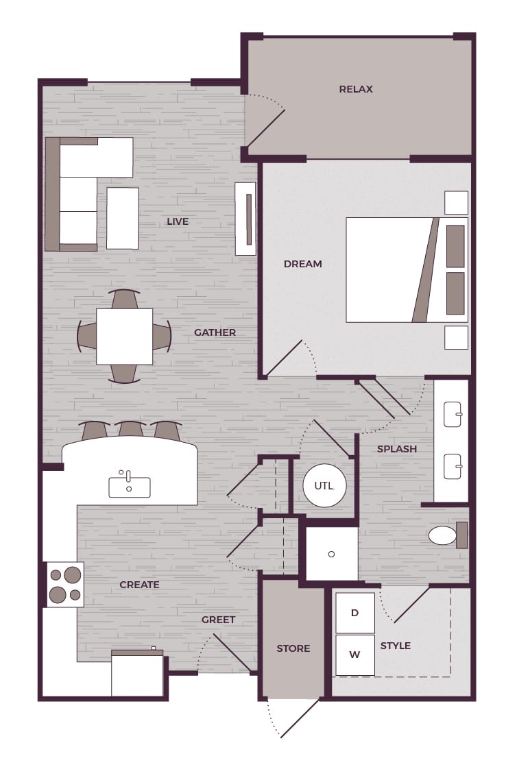 Studio Bedroom Apartments In Cary Floor Plans